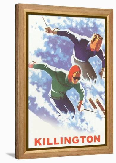 Killington Ski Poster-null-Framed Stretched Canvas