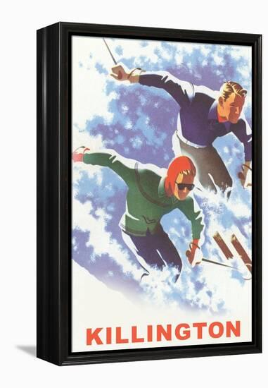 Killington Ski Poster-null-Framed Stretched Canvas