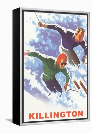 Killington Ski Poster-null-Framed Stretched Canvas