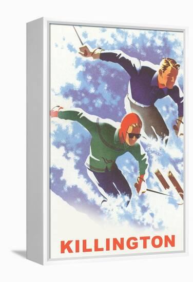 Killington Ski Poster-null-Framed Stretched Canvas