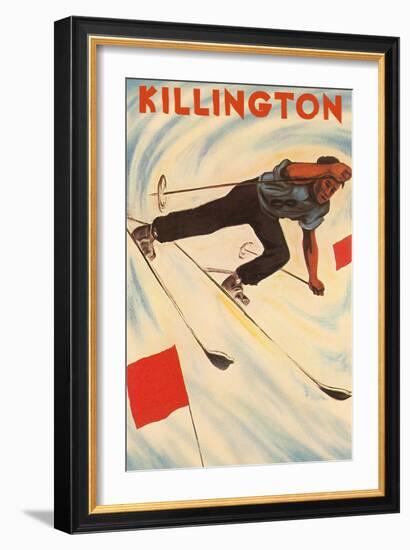 Killington Ski Poster-null-Framed Premium Giclee Print