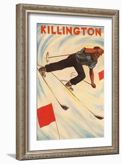 Killington Ski Poster-null-Framed Art Print