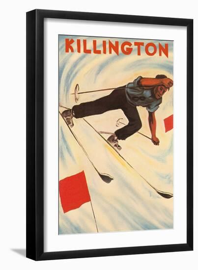 Killington Ski Poster-null-Framed Art Print