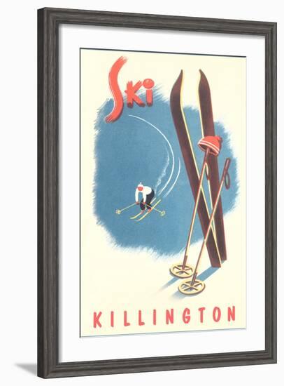 Killington Ski Poster-null-Framed Art Print