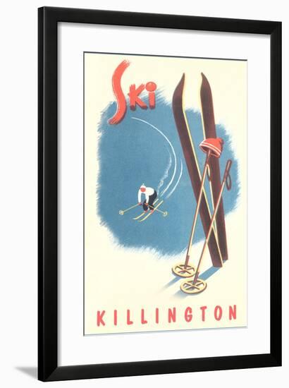 Killington Ski Poster-null-Framed Art Print