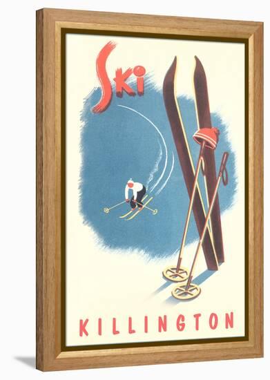 Killington Ski Poster-null-Framed Stretched Canvas