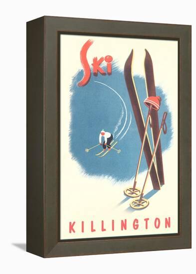 Killington Ski Poster-null-Framed Stretched Canvas