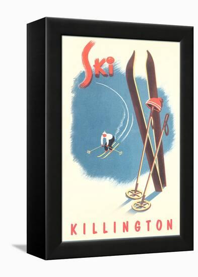 Killington Ski Poster-null-Framed Stretched Canvas