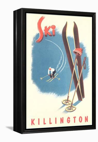 Killington Ski Poster-null-Framed Stretched Canvas