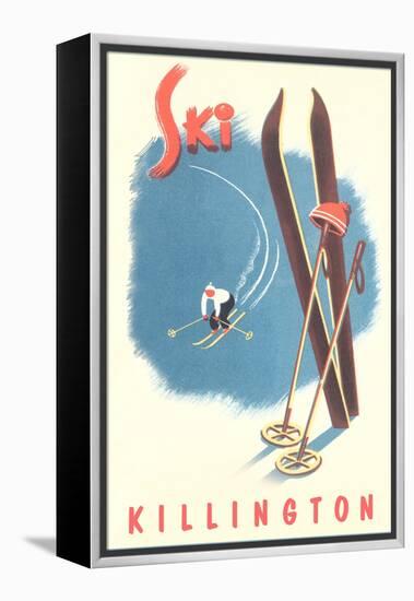 Killington Ski Poster-null-Framed Stretched Canvas