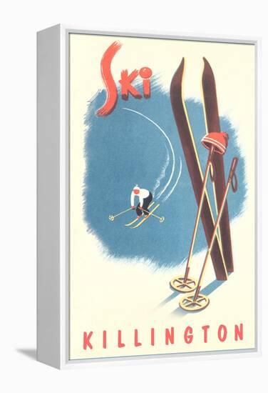 Killington Ski Poster-null-Framed Stretched Canvas