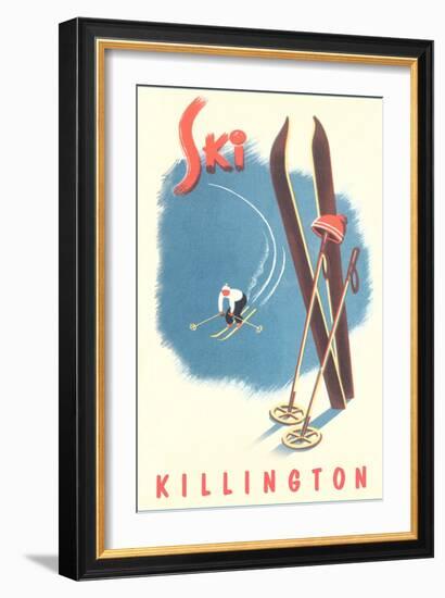 Killington Ski Poster-null-Framed Art Print