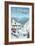 Killington, Vermont - Retro Ski Resort-Lantern Press-Framed Premium Giclee Print