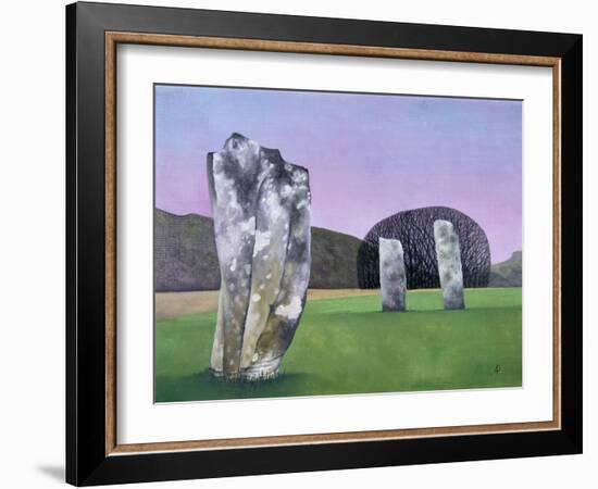 Kilmartin Stones 1, 2018-Ann Brain-Framed Giclee Print