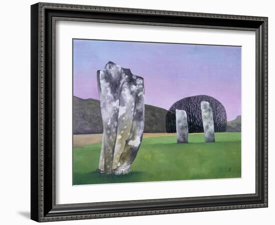 Kilmartin Stones 1, 2018-Ann Brain-Framed Giclee Print