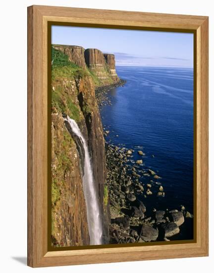 Kilt Rock, Isle of Skye, Scotland-Paul Harris-Framed Premier Image Canvas