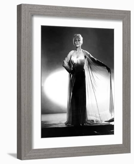 Kim Novak, 1956 (b/w photo)-null-Framed Photo