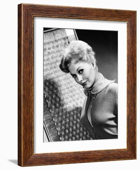 Kim Novak (b/w photo)-null-Framed Photo