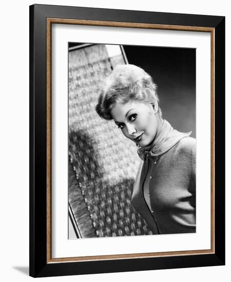 Kim Novak (b/w photo)-null-Framed Photo