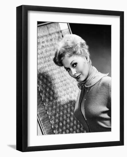 Kim Novak (b/w photo)-null-Framed Photo