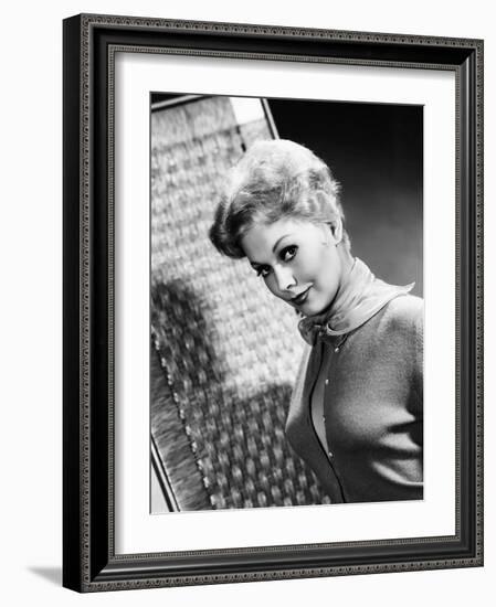 Kim Novak (b/w photo)-null-Framed Photo