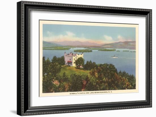 Kimball's Castle, Lake Winnipesaukee, New Hampshire-null-Framed Art Print