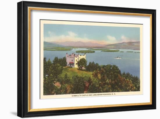 Kimball's Castle, Lake Winnipesaukee, New Hampshire-null-Framed Art Print