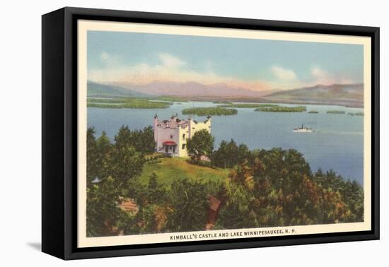 Kimball's Castle, Lake Winnipesaukee, New Hampshire-null-Framed Stretched Canvas