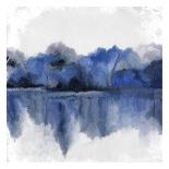 Modern Blue Abstract 1-Kimberly Allen-Art Print