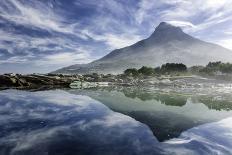 Lenticular Cloud Above Lion's Head on Signal Hill Reflected in Ocean, Camp's Bay, Cape Town-Kimberly Walker-Photographic Print