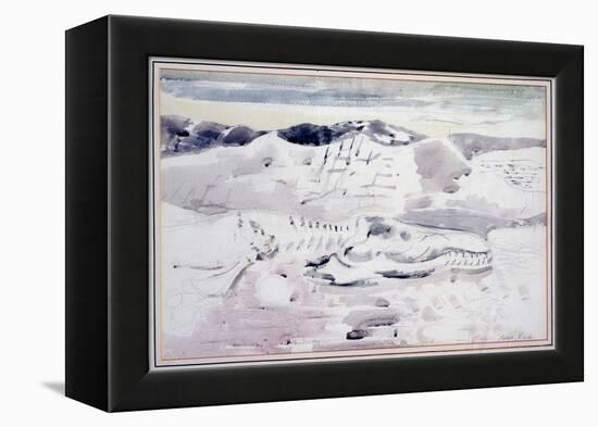 Kimmeridgian Ghost (W/C over Pencil on Paper)-Paul Nash-Framed Premier Image Canvas