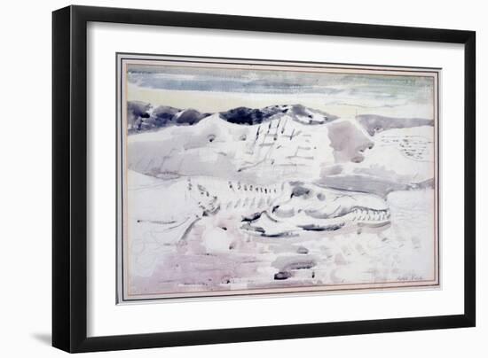 Kimmeridgian Ghost (W/C over Pencil on Paper)-Paul Nash-Framed Giclee Print