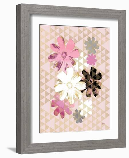 Kimono Daisies Bright 1-Bella Dos Santos-Framed Art Print