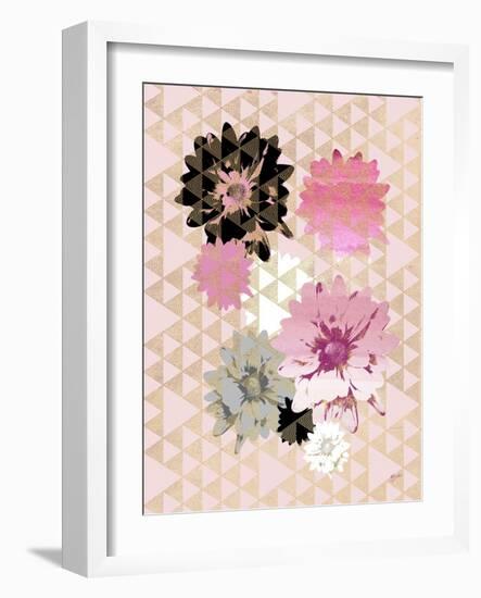 Kimono Daisies Bright 2-Bella Dos Santos-Framed Art Print