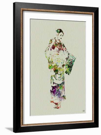 Kimono Dancer 3-NaxArt-Framed Art Print