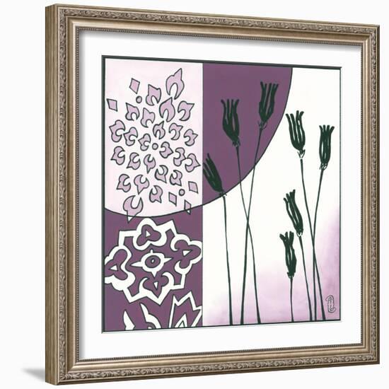 Kimono Garden II-Megan Meagher-Framed Art Print