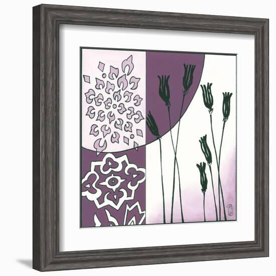 Kimono Garden II-Megan Meagher-Framed Art Print