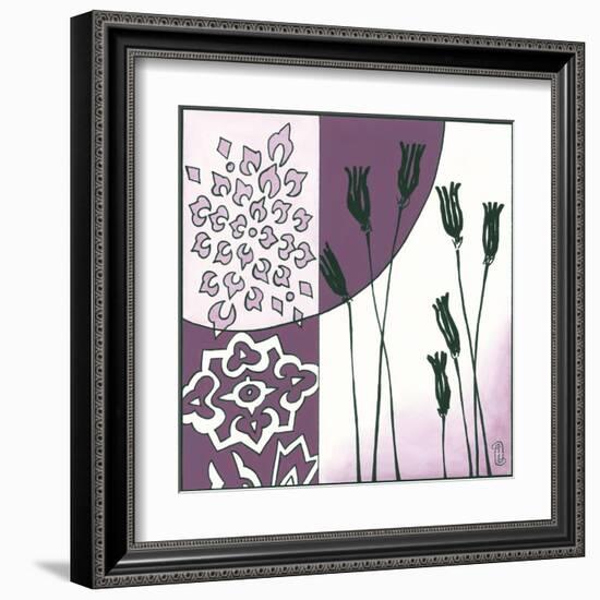 Kimono Garden II-Megan Meagher-Framed Art Print