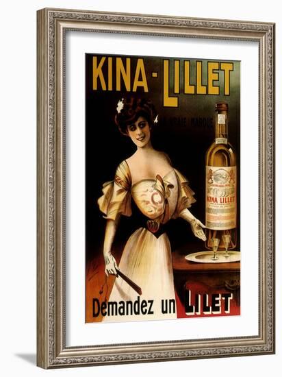 Kina-Lillet: Demandez Un Lilet, c.1899-Robys (Robert Wolff)-Framed Giclee Print