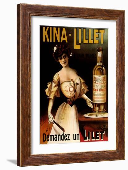 Kina-Lillet: Demandez Un Lilet, c.1899-Robys (Robert Wolff)-Framed Giclee Print