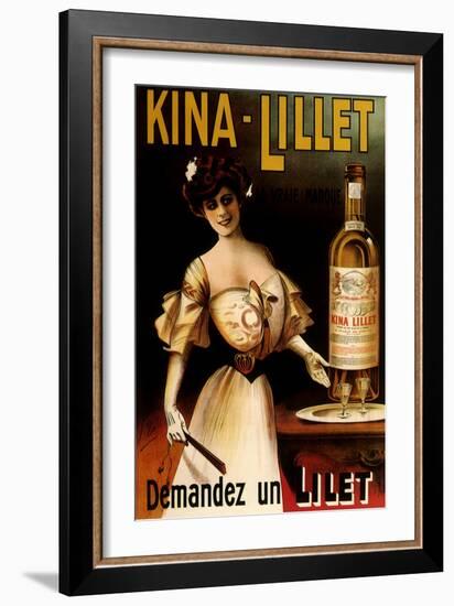 Kina-Lillet: Demandez Un Lilet, c.1899-Robys (Robert Wolff)-Framed Giclee Print