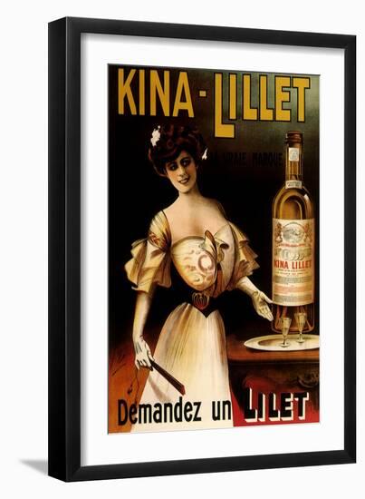 Kina-Lillet: Demandez Un Lilet, c.1899-Robys (Robert Wolff)-Framed Giclee Print