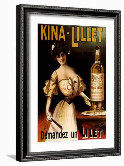 Kina-Lillet: Demandez Un Lilet, c.1899-Robys (Robert Wolff)-Framed Giclee Print