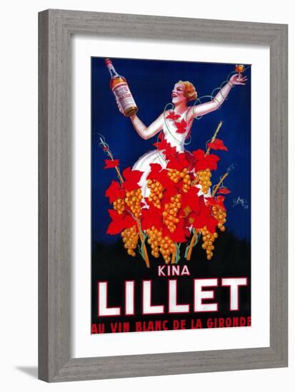 Kina Lillet Vintage Poster - Europe-Lantern Press-Framed Premium Giclee Print