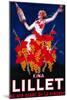 Kina Lillet Vintage Poster - Europe-Lantern Press-Mounted Art Print