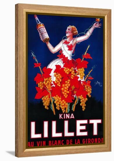 Kina Lillet Vintage Poster - Europe-Lantern Press-Framed Stretched Canvas