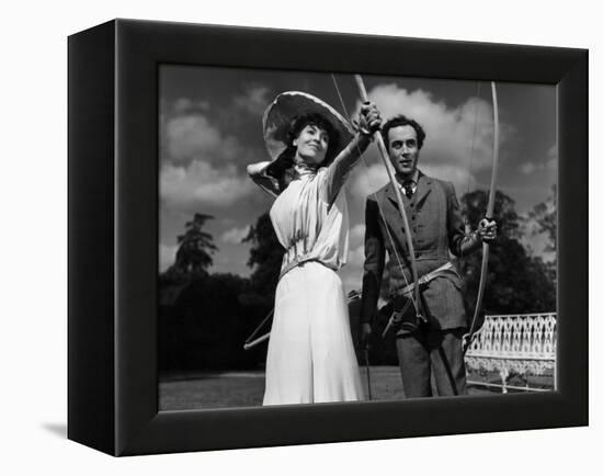 Kind Hearts And Coronets, Valerie Hobson, Dennis Price, 1949-null-Framed Stretched Canvas