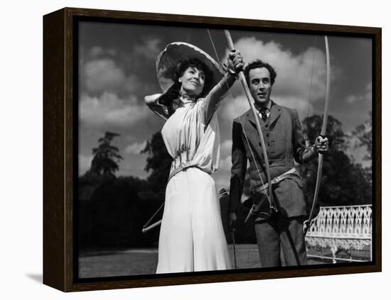 Kind Hearts And Coronets, Valerie Hobson, Dennis Price, 1949-null-Framed Stretched Canvas