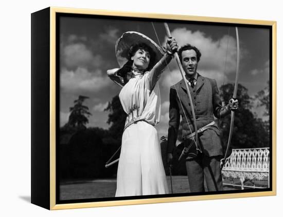 Kind Hearts And Coronets, Valerie Hobson, Dennis Price, 1949-null-Framed Stretched Canvas