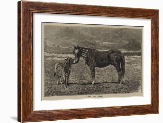 Kind Inquiries-Alfred Chantrey Corbould-Framed Giclee Print